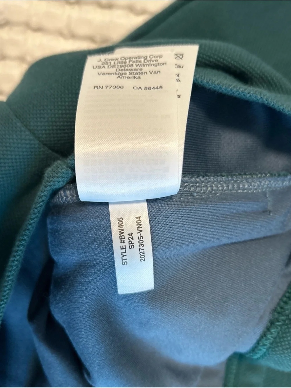 J Crew Performance Coolmax Quarterzip Pullover Men's Large Forest Green